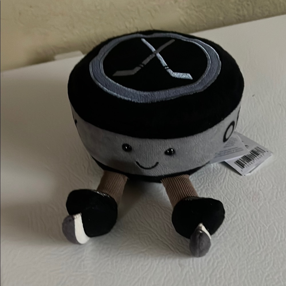 Jellycat Black and Gray Accent Pillow Soft Minimalist Design